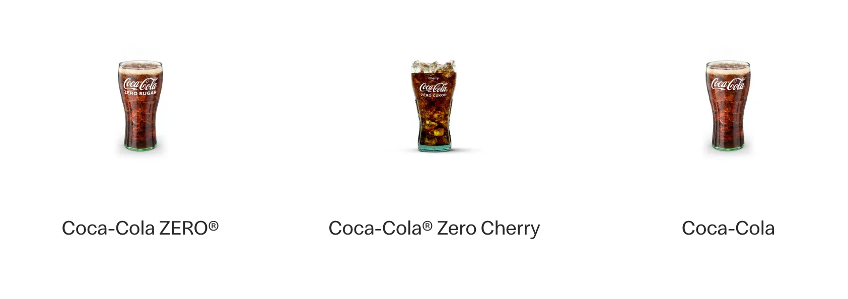 Coca-Cola italválaszték a McDonald’s étlapon