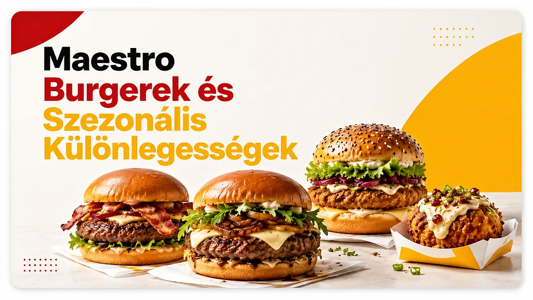 Maestro burgerek és szezonális McDonald’s különlegességek