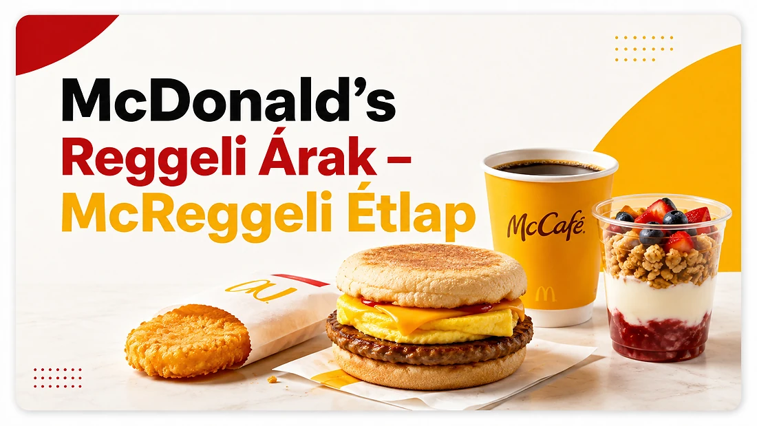 McDonald’s reggeli árak és McReggeli étlap