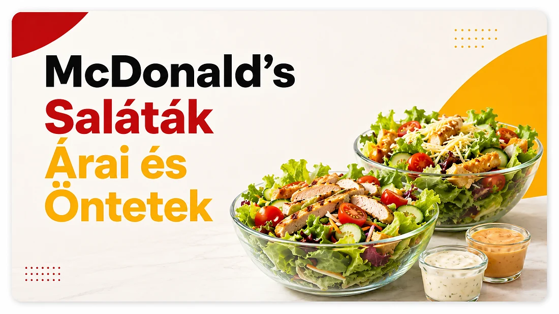 McDonald’s saláták árai és öntetek