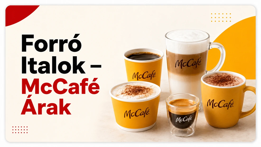 Forró italok és McCafé árak