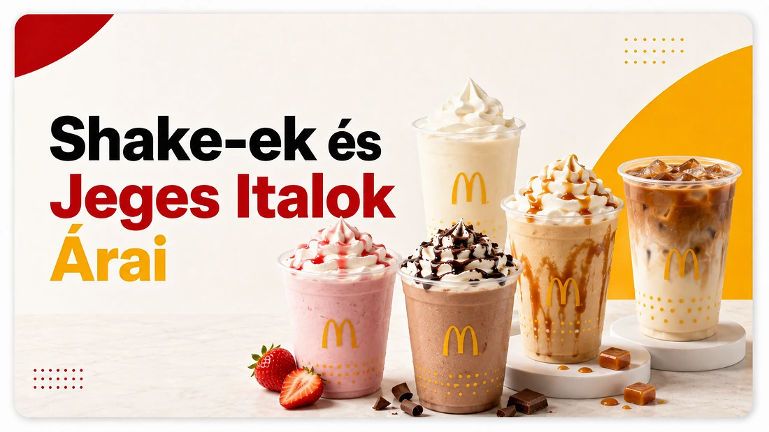 McDonald’s shake-ek és jeges italok árai