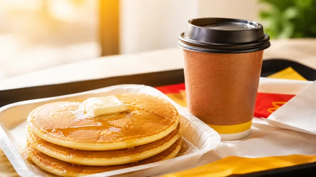 Amerikai palacsinta vajjal és McDonald’s kávéval