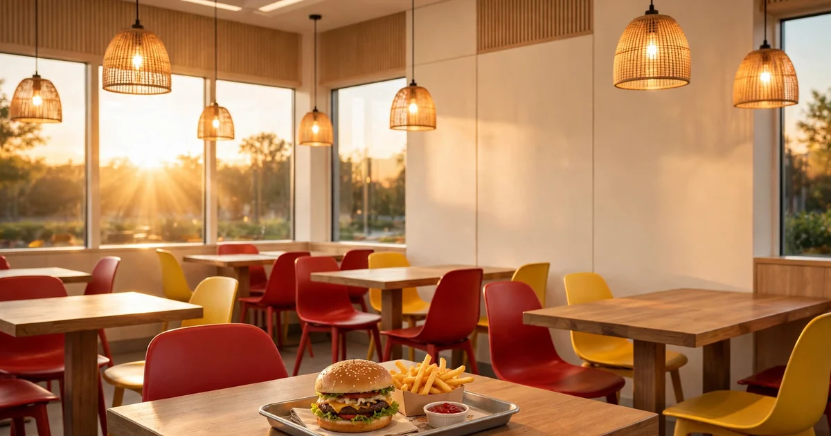 McDonald's étterem belső – Filet-O-Fish rendelés