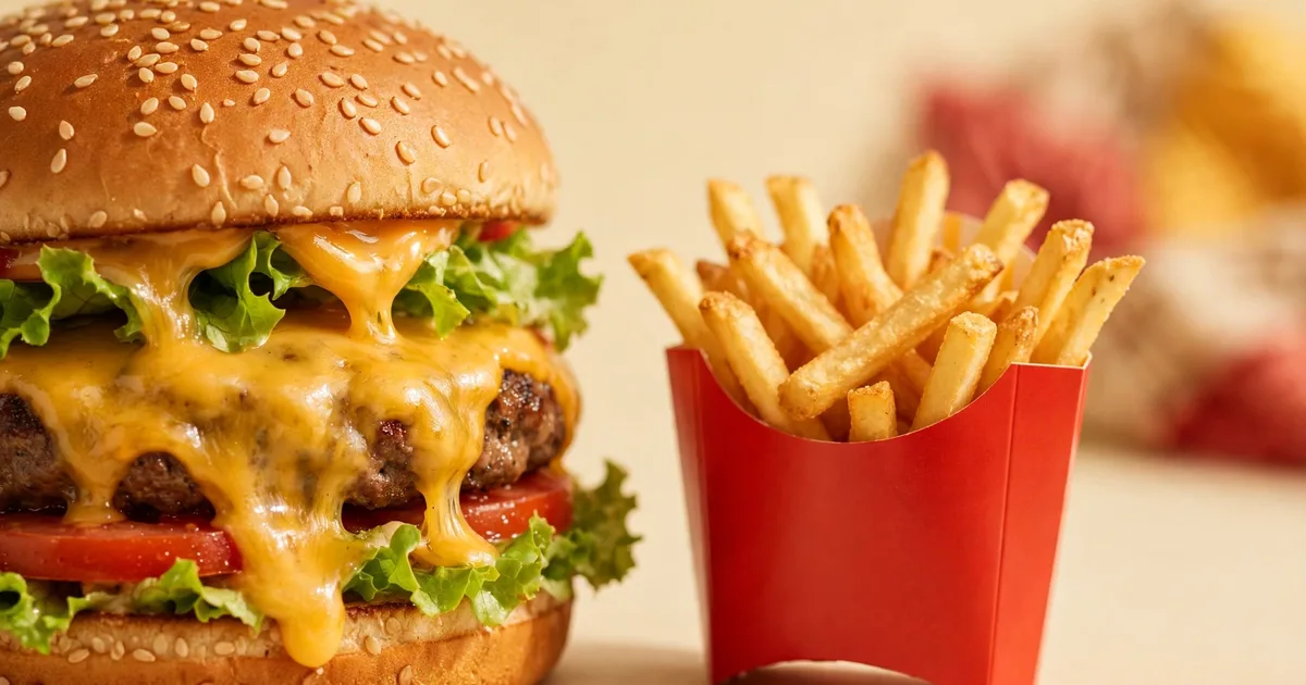 Sajtburger és kis burgonya – Happy Meal menü tartalom