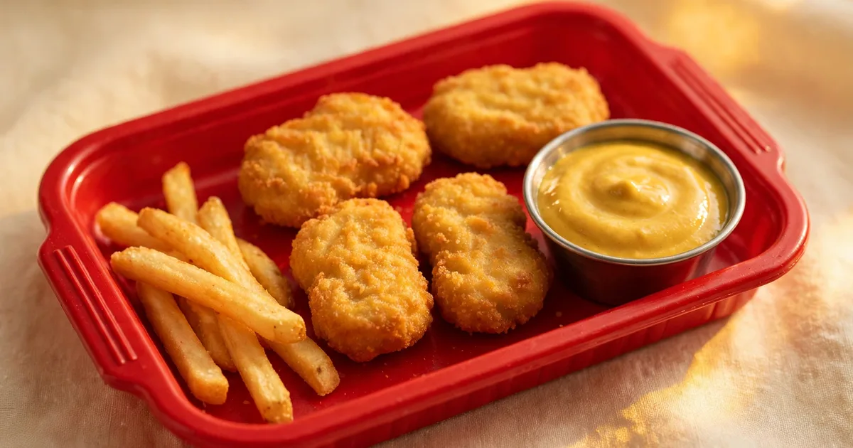 Chicken McNuggets Happy Meal menü – 4 darabos változat