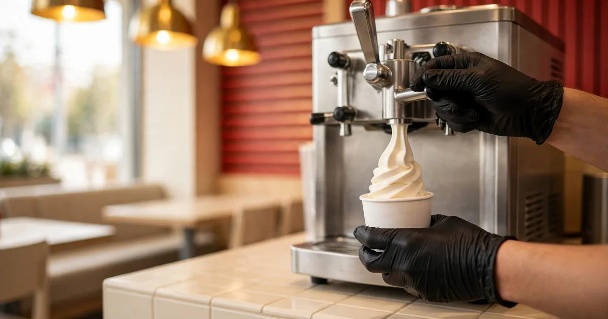 McDonald's desszert pult – McFlurry rendelés 2026-ban