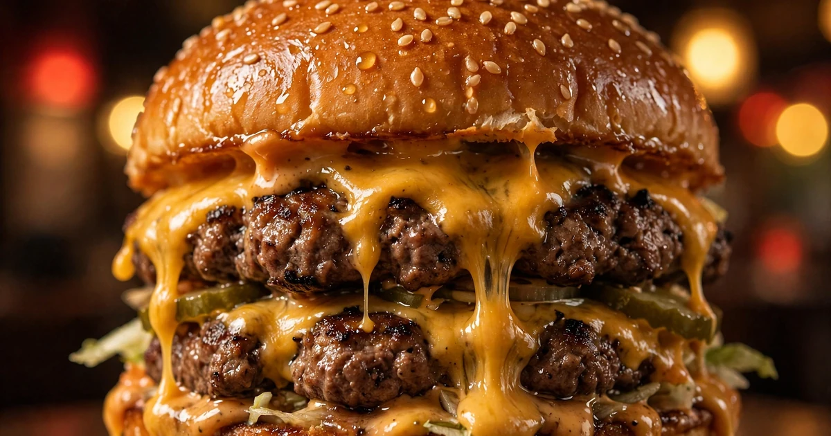 McMoment akciók 2026 – szaftos sajtburger közelről, napi ajánlat a McDonald's étlapon