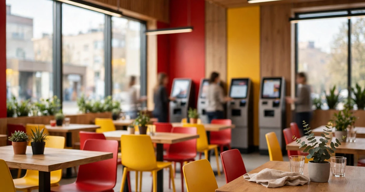 McMoment akciók 2026 – modern McDonald's étterem belső tér, ahol a napi ajánlatok beválthatók
