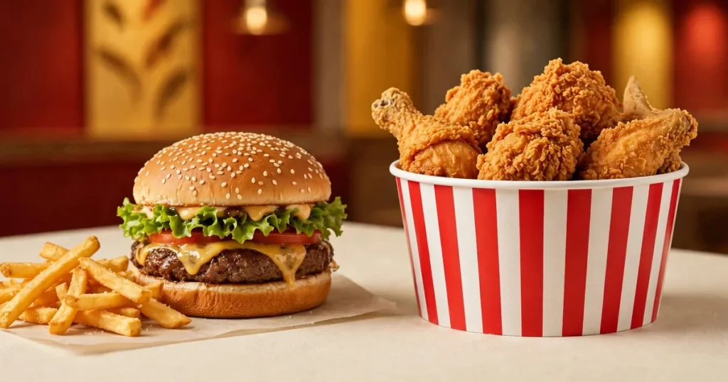 McDonald's vs KFC árak 2026 összehasonlítás – burger és sült csirke