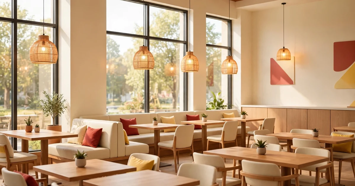 Modern McDonald's étterem belső tere – Big Tasty étlap 2026