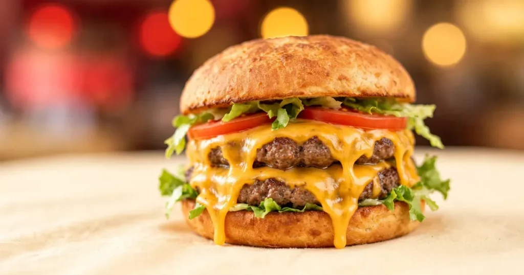 Gluténmentes McDonald's burger 2026 – dupla sajtburger gluténmentes zsemlében