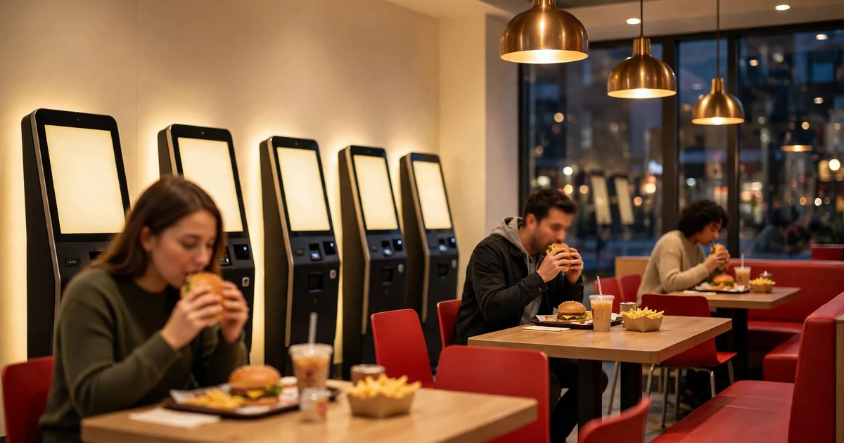 McDonald's étterem belseje este – hosszabbított nyitvatartás 2026