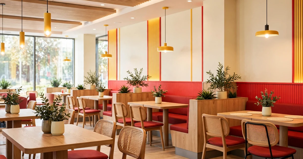 McDonald's étterem Szegeden – modern belső tér